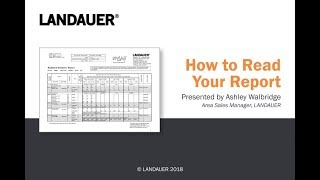 How to Read Your Dosimetry Report from LANDAUER [upl. by Reppart942]