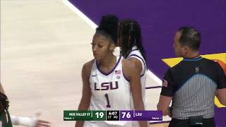 LSU Womens Basketball vs Mississippi Valley St  Highlights [upl. by Aenneea]