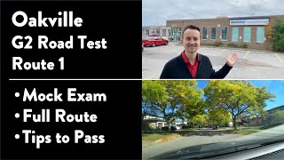 Oakville G2 Road Test Route 1 out of 2  Full Route amp Tips on How to Pass Your Driving Test [upl. by Vanda]