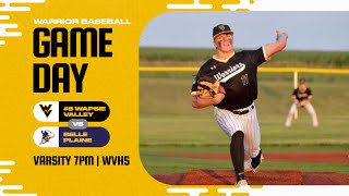 Wapsie Valley vs Belle Plaine  Varsity Baseball [upl. by Eugen]