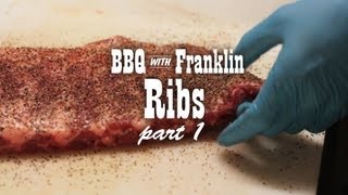 BBQ with Franklin Pork Ribs part 1 [upl. by Filmer]