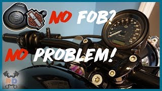 HOW TO Start Harley Sportster WITHOUT Key Fob  Change Security Override Code [upl. by Kelvin]