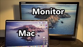 MacBook How to Connect to Monitor amp MirrorExtendChange Main Display [upl. by Susej]