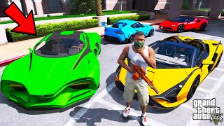 Franklin Stealing Billionaires Secret Sports Cars In GTA 5  SHINCHAN and CHOP [upl. by Domenech302]