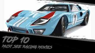 Top 10 Must See Racing Movies [upl. by Enela]