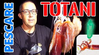 Totani sottocosta 🦑 Tecnica di pesca con canna e mulinello manuale attrezzature Amato [upl. by Enelyad310]