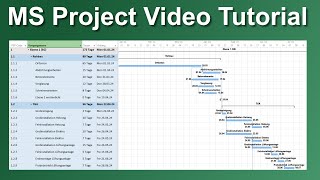 MS Project Tutorial  So funktioniert MS Project  Schritt für Schritt einfach erklärt [upl. by Nord798]