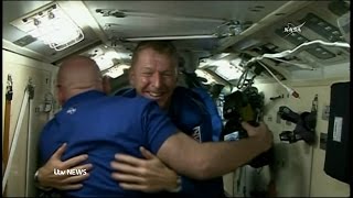 British astronaut Tim Peakes first moments on ISS [upl. by Portwine]