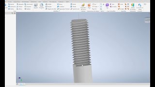 Rosca 3D en Autodesk Inventor 2022 [upl. by Lamej]