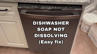 Dishwasher Soap not Dissolving  how to fix [upl. by Eyllom]