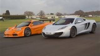 McLaren F1 takes on the MP412C on track [upl. by Eltsirhc]