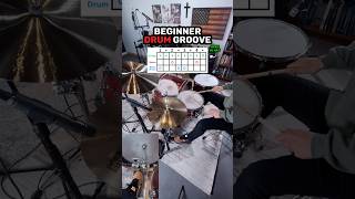 BEGINNER Drum Groove EASY Drum Lesson 🥁 [upl. by Kristofor744]