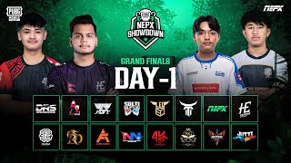 PUBG Mobile NEPX Showdown  Grand Finals Day 1 [upl. by Ellenahc]