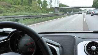 McLaren MP412C Ride on German Autobahn  Loud Sound [upl. by Allemat]