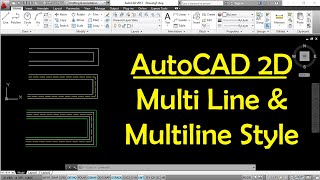 Multi line Command in AutoCAD 2D  AutoCAD Practice  AutoCAD Tips and Tricks [upl. by Lundgren375]