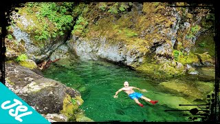 Opal Creek and Three Pools  Oregon Swimming Hole Cliff Jumps  PNW Adventures [upl. by Aw558]