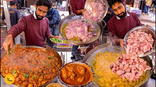 Bihari Style Cheapest Tawa Chicken In Delhi Rs 80 Only l Delhi Street Food [upl. by Drucie]