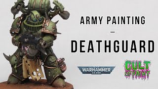 How to Paint DEATHGUARD for Warhammer 40k [upl. by Noyahs]