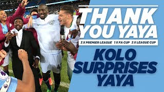 KOLO SURPRISES YAYA  Yaya Toure Goodbye [upl. by Starlene]