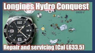 Longines Hydro Conquest L6335 full review and servicing [upl. by Tray]