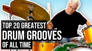 TOP 20 DRUM GROOVES OF ALL TIME [upl. by Brower]