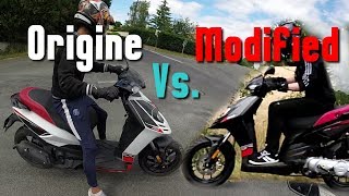 Aprilia SR Motard VS Aprilia SR Motard Modified [upl. by Bourn]