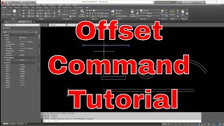 Using Offset Command in AutoCAD [upl. by Brasca]