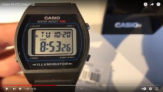 Casio W202  Unboxing and Features Is it a Casio B640WB [upl. by Ynnohj]