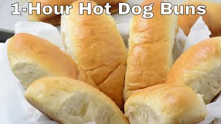 1 Hour Hot Dog Bread  Easier than you think [upl. by Apthorp]