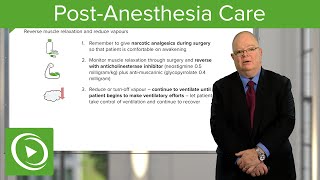 PostAnesthesia Care – Anesthesiology  Lecturio [upl. by Igor]