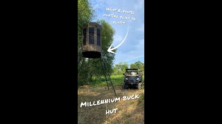 Looking Into An Elevated Hunting Blind  Millennium Buck Hut [upl. by Elsbeth]