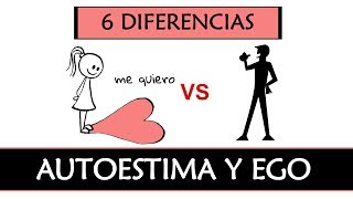 6 Diferencias entre Autoestima y Ego egocentrismo [upl. by Ayatahs]