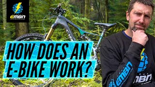 How Does An Electric Bike Work  The Basics Of An EMTB [upl. by Yekciv393]