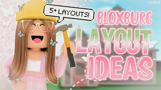 Bloxburg FREE HOUSE LAYOUT IDEAS  5 Layouts  Roblox  auvelva ♡ [upl. by Fidelio653]