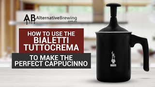 How to Use the Bialetti Tuttocrema Milk Frother [upl. by Anelhtak]