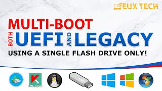 How To Make UEFI and Legacy MultiBoot Flash Drive [upl. by Ardnuhs480]