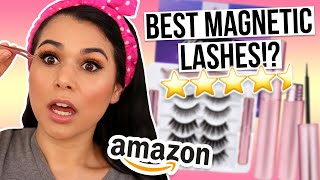 Testing the Best Magnetic Lashes from Amazon HIGHEST Rated [upl. by Ichabod]