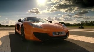 McLaren MP412C vs Ferrari 458  Top Gear [upl. by Rudolfo518]