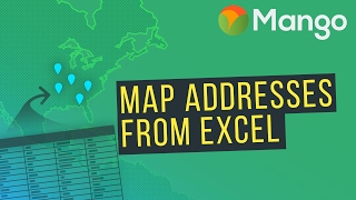 How to Map Addresses From an Excel Spreadsheet [upl. by Liddie256]