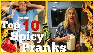 WORLDS HOTTEST PEPPERS PRANKS  Pranksters In Love 2018 [upl. by Ibrab633]