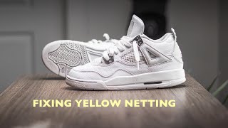 How To UnYellow Air Jordan Pure Money 4 [upl. by Janith597]