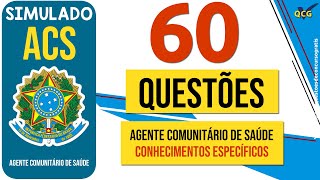 Simulado Agente Comunitário de Saúde ACS 60 Questões [upl. by Tammara]