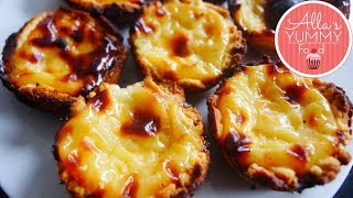 Pasteis de Nata Recipe  Portuguese Custard Tarts [upl. by Landon741]