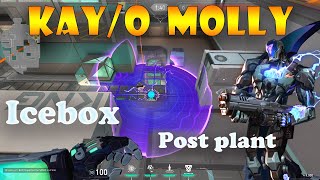 Valorant Top 12 Kayo Post Plant Molly Lineups for Icebox  Kayo lineups icebox  Kayo guide [upl. by Fronniah]