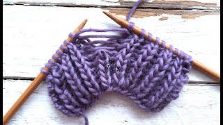 How to fix mistakes when knitting the Fisherman’s Rib stitch  So Woolly [upl. by Nohsid]