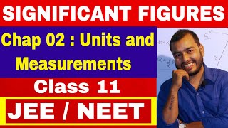 SIGNIFICANT FIGURES  CLASS 11 Chapter 02 Units and Measurements  JEE MAINS  NEET [upl. by Emerald]