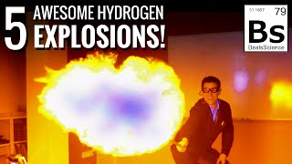 5 Awesome Hydrogen Explosions [upl. by Yraeg]