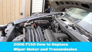 DIY How to Replace Ford 150 Wiper Motor Assembly [upl. by Chenee]