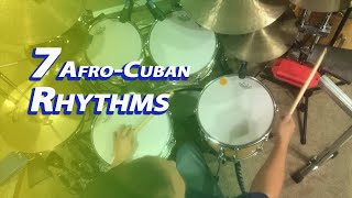 7 Afro Cuban Rhythms for Drum Set [upl. by Andrey]