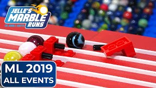 Marble Race Marble League 2019 All Events [upl. by Fifine]